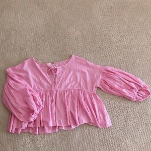 Free people Beaumont Mews Blouse in Pink